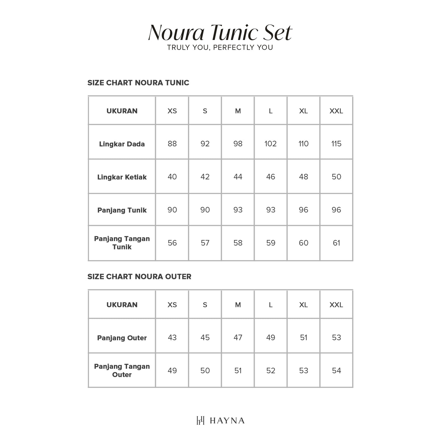 HAYNA Noura 2 in 1 Tunik Outer - All Colors
