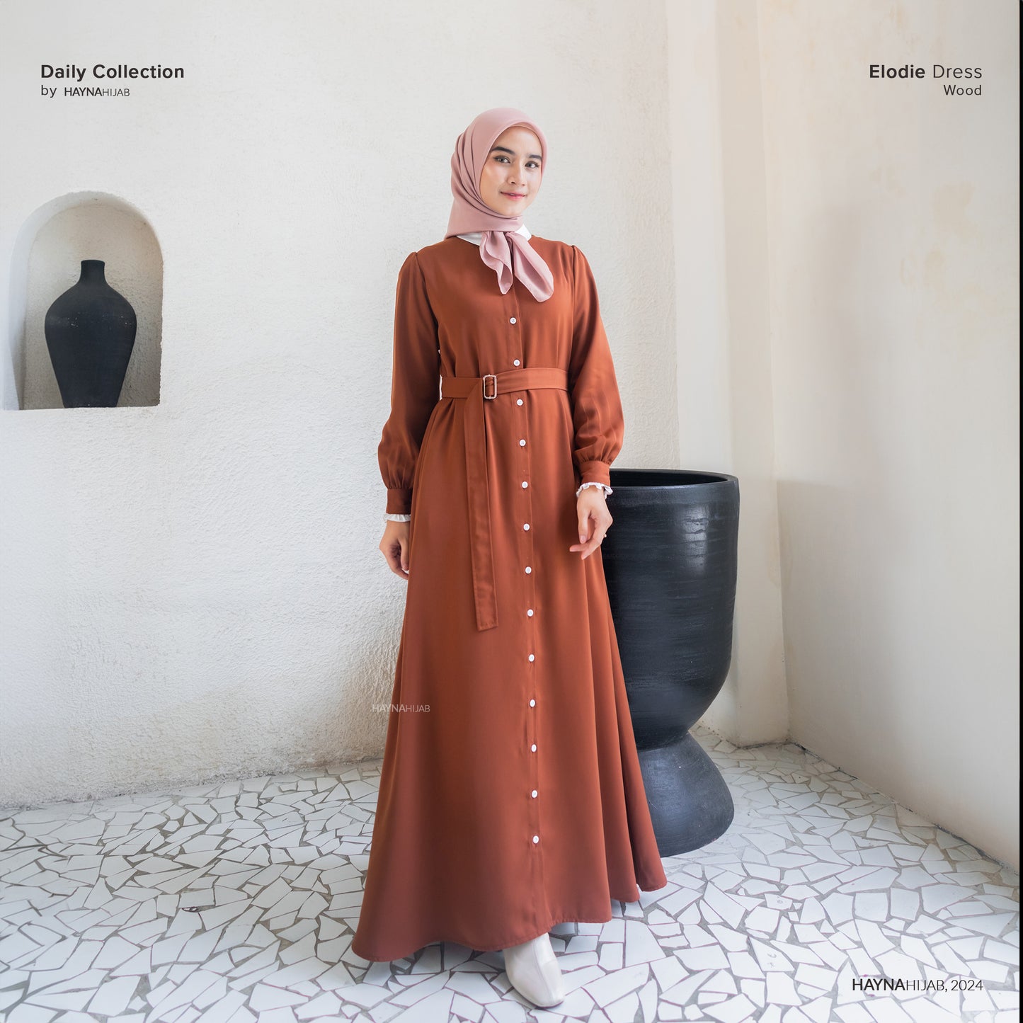 Elodie Dress - Wood