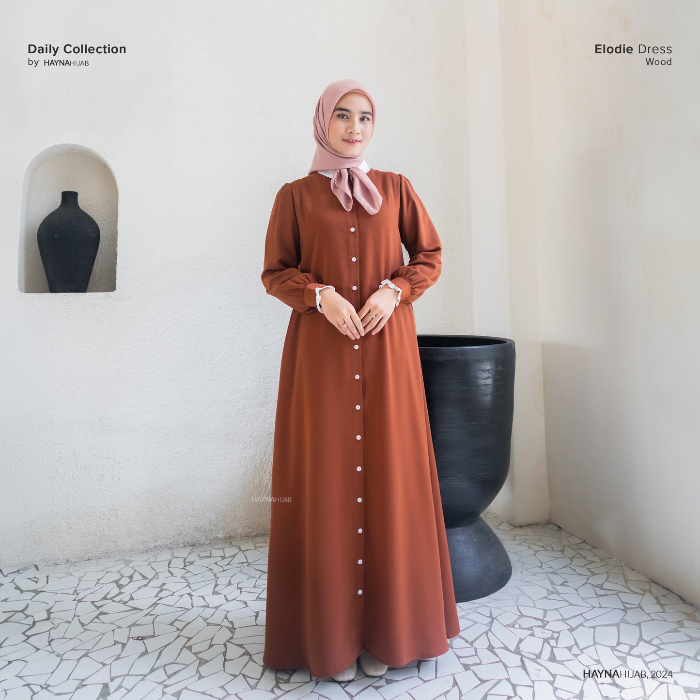 Elodie Dress - Wood