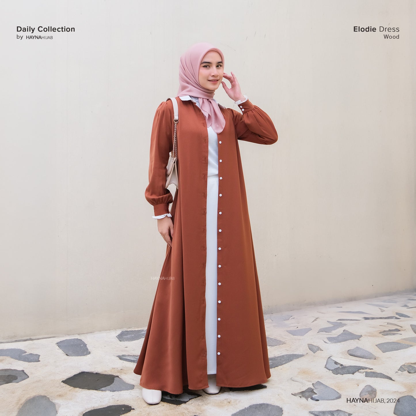 Elodie Dress - Wood