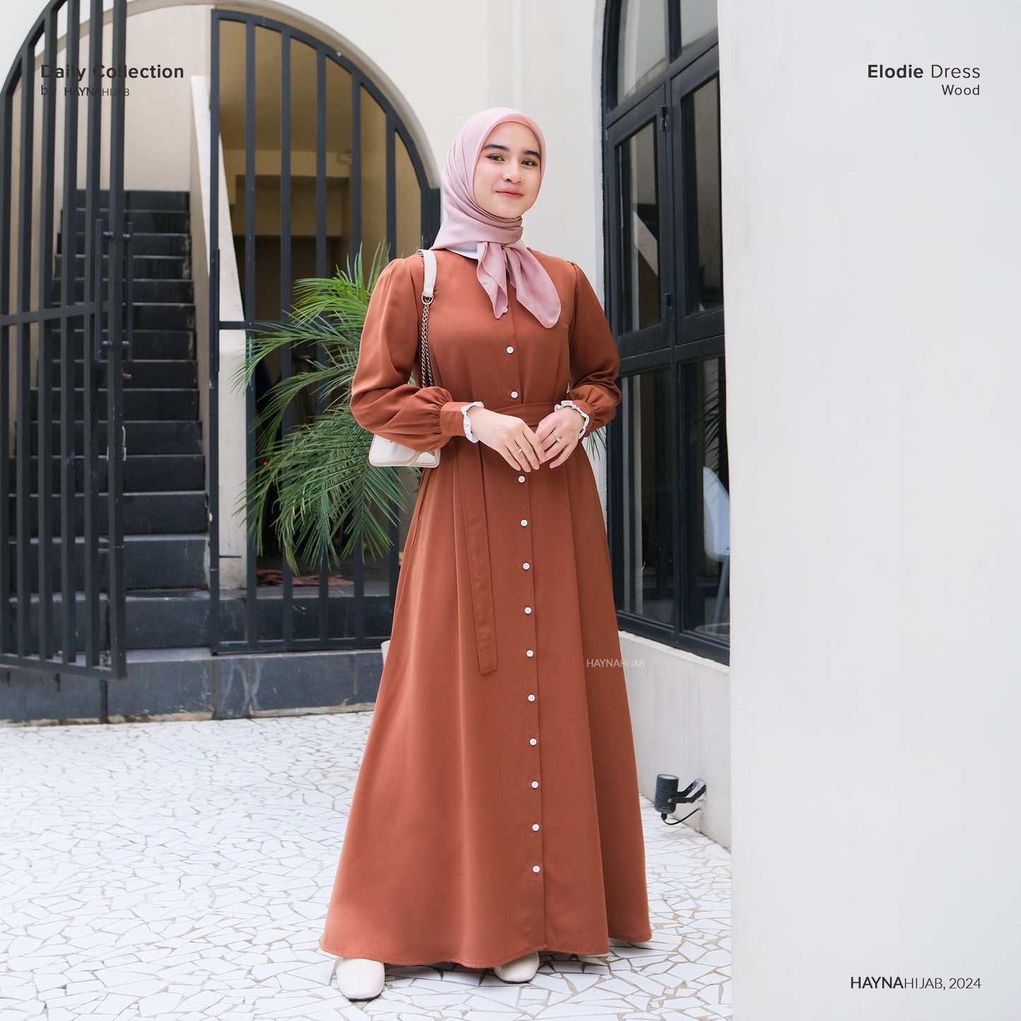 Elodie Dress - Wood