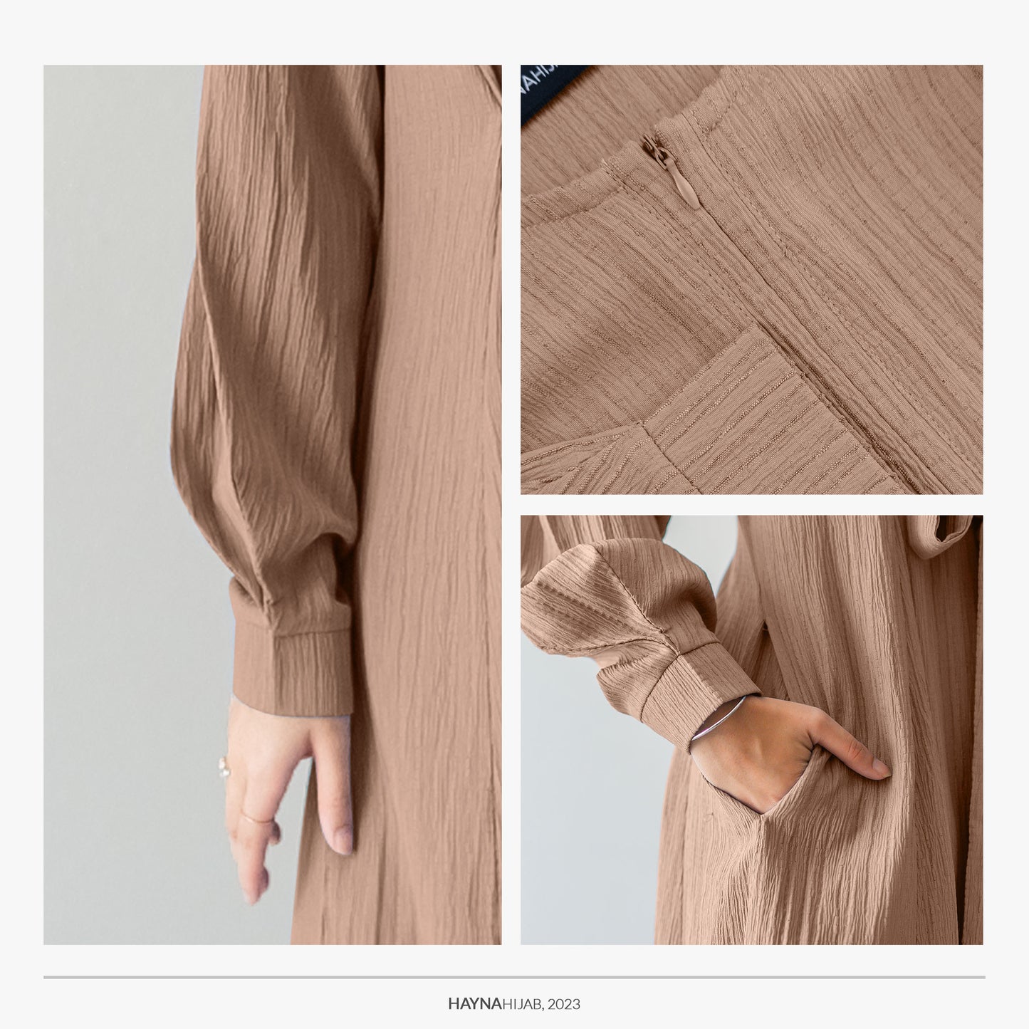 Gianna Midi Dress - Biscuit