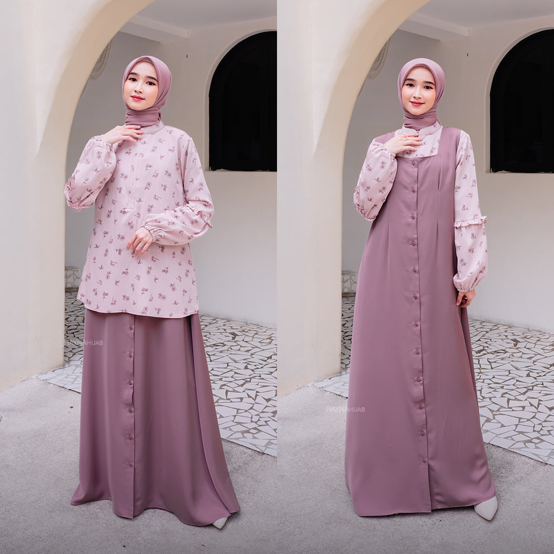 Alluna Dress - Dessert Rose
