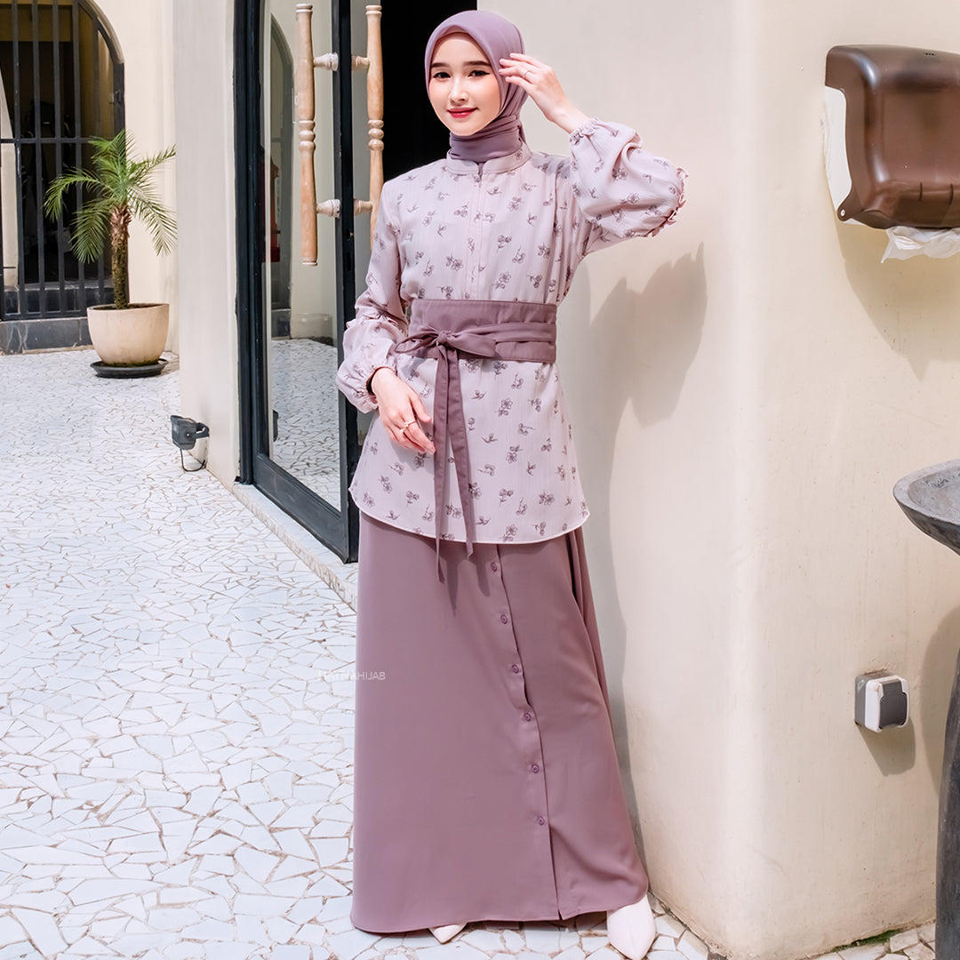 Alluna Dress - Dessert Rose