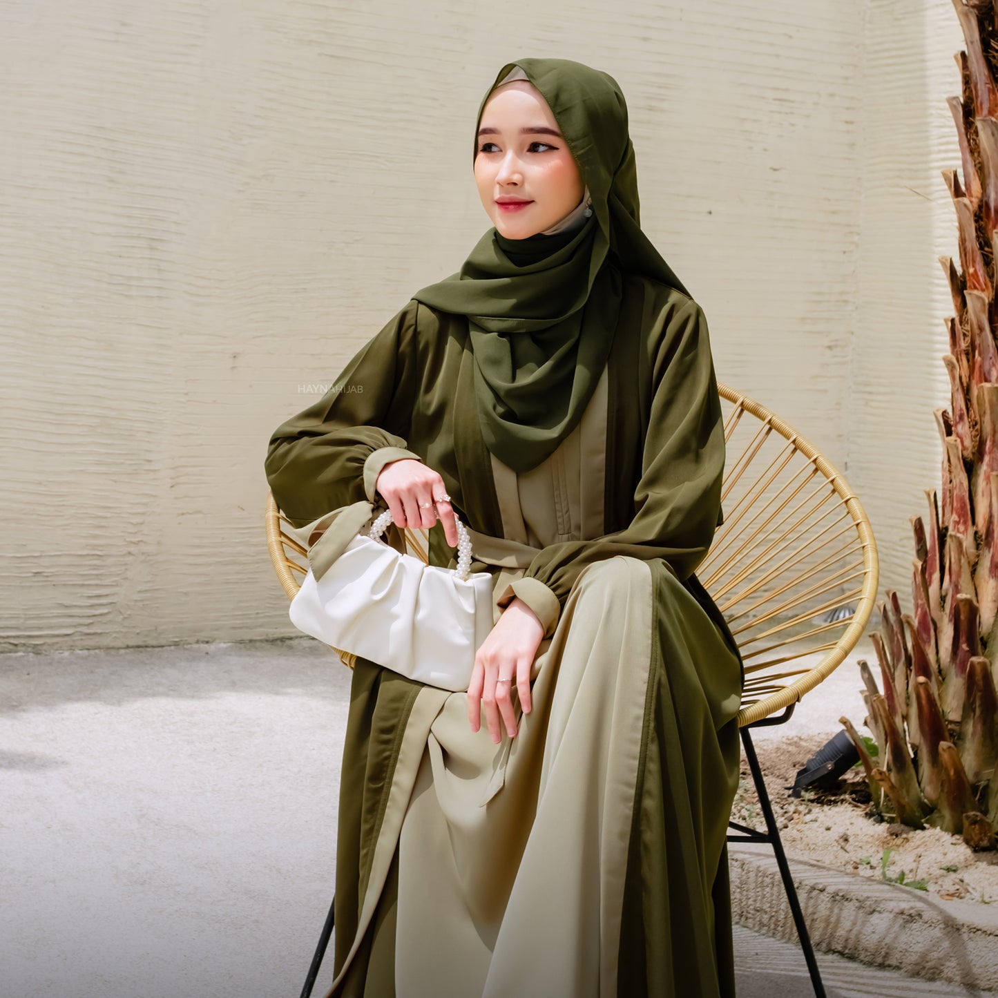 Sameera Abaya – Matcha Green