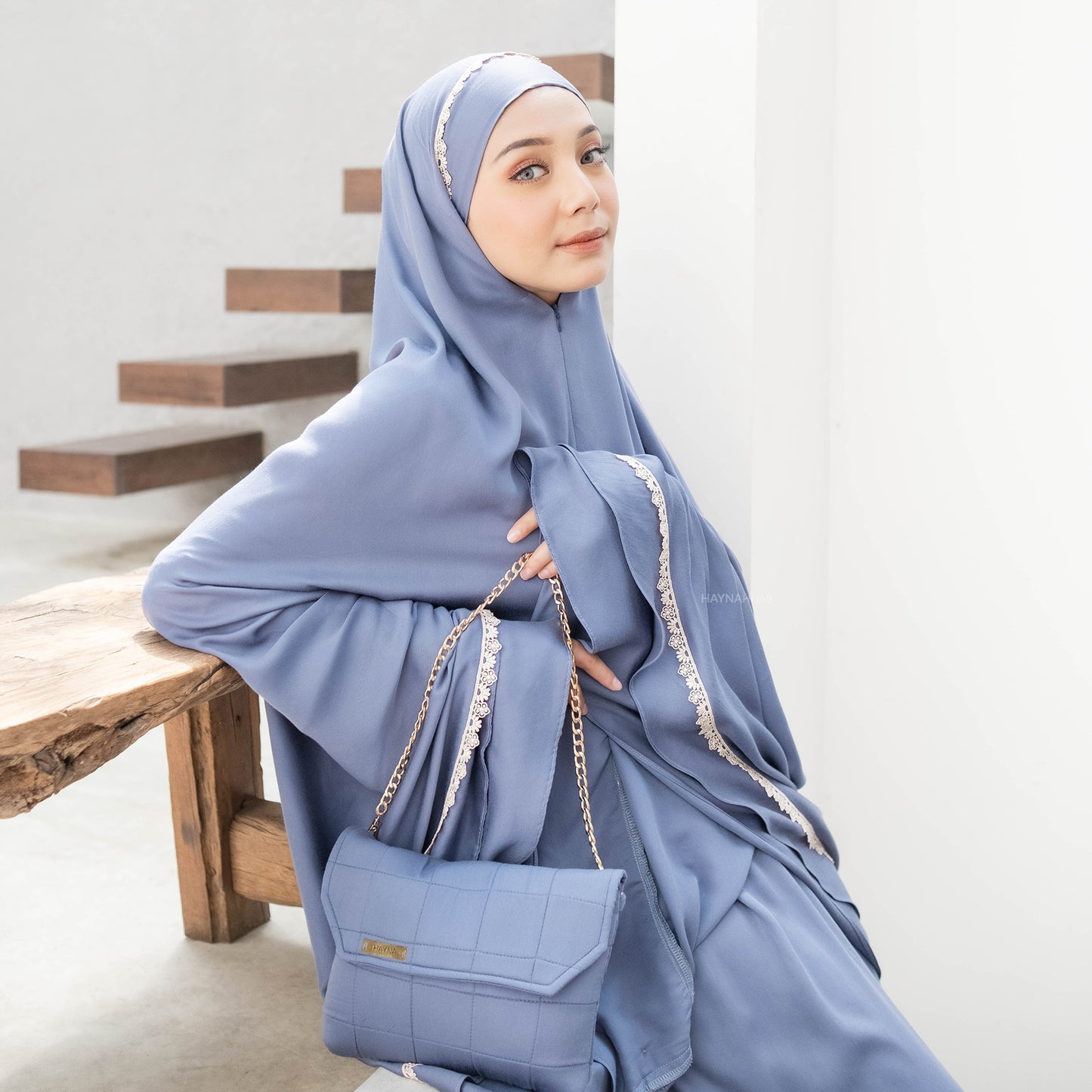 Naeema 3 in 1 Prayer Set - Serenity Blue
