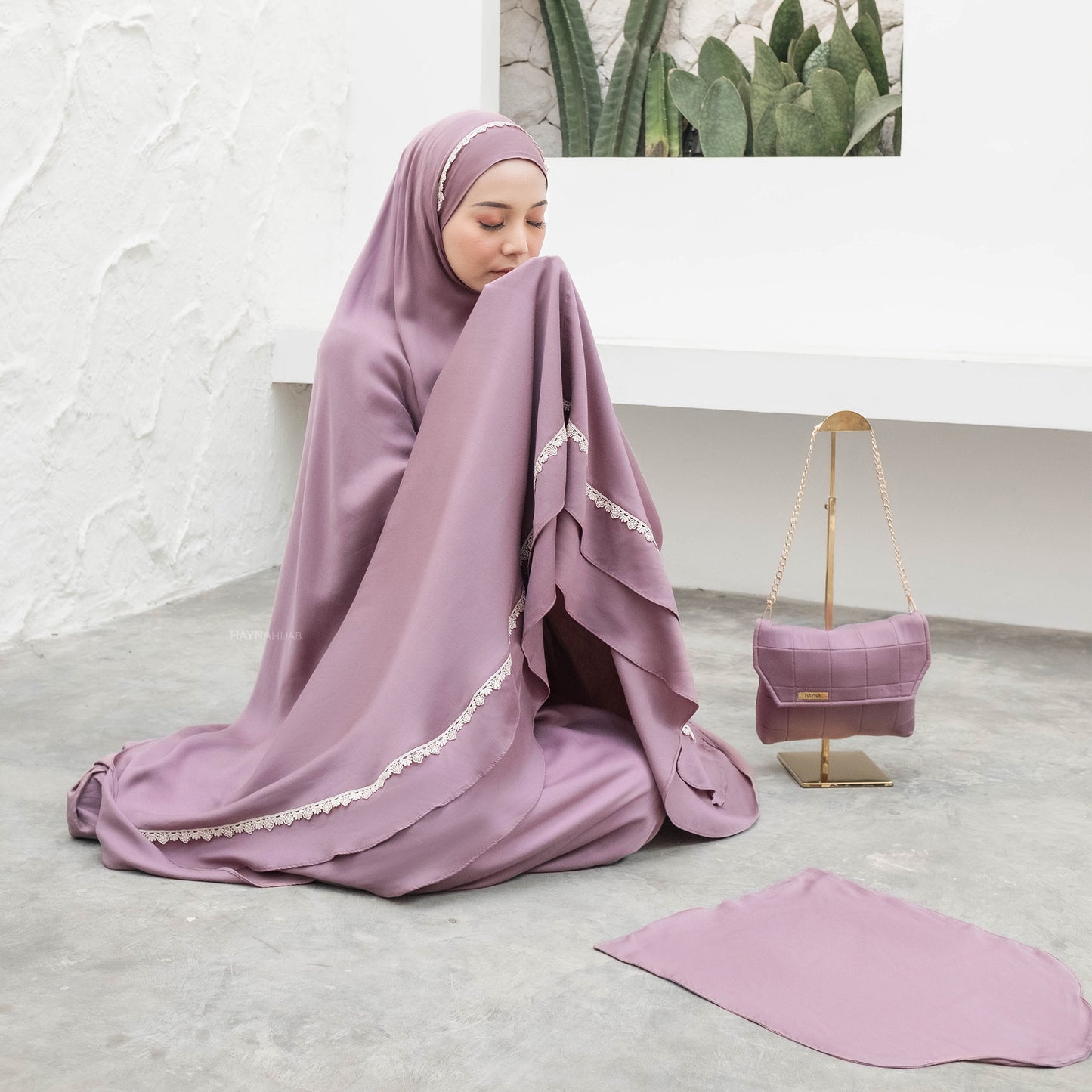Naeema 3 in 1 Prayer Set - Spanish Rose