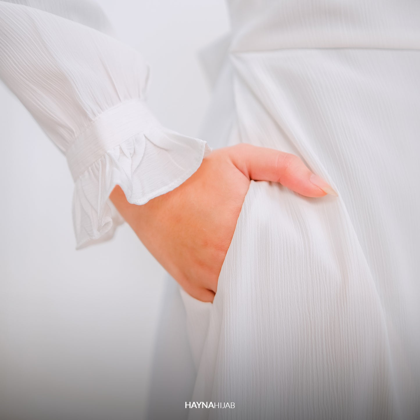 Denara Dress - Pearl White