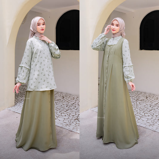 Alluna Dress - Pine Green 2.0