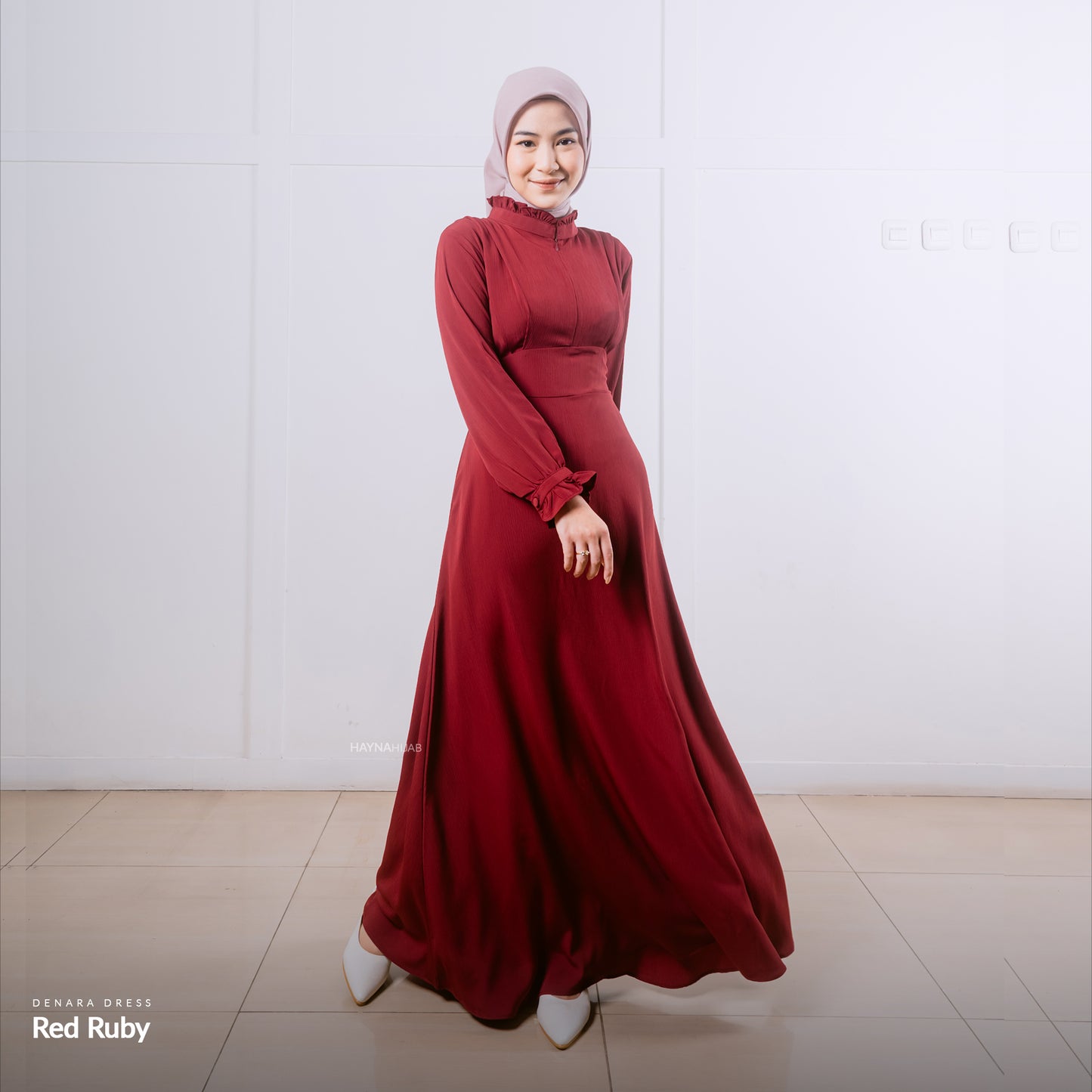 Denara Dress - Red Ruby