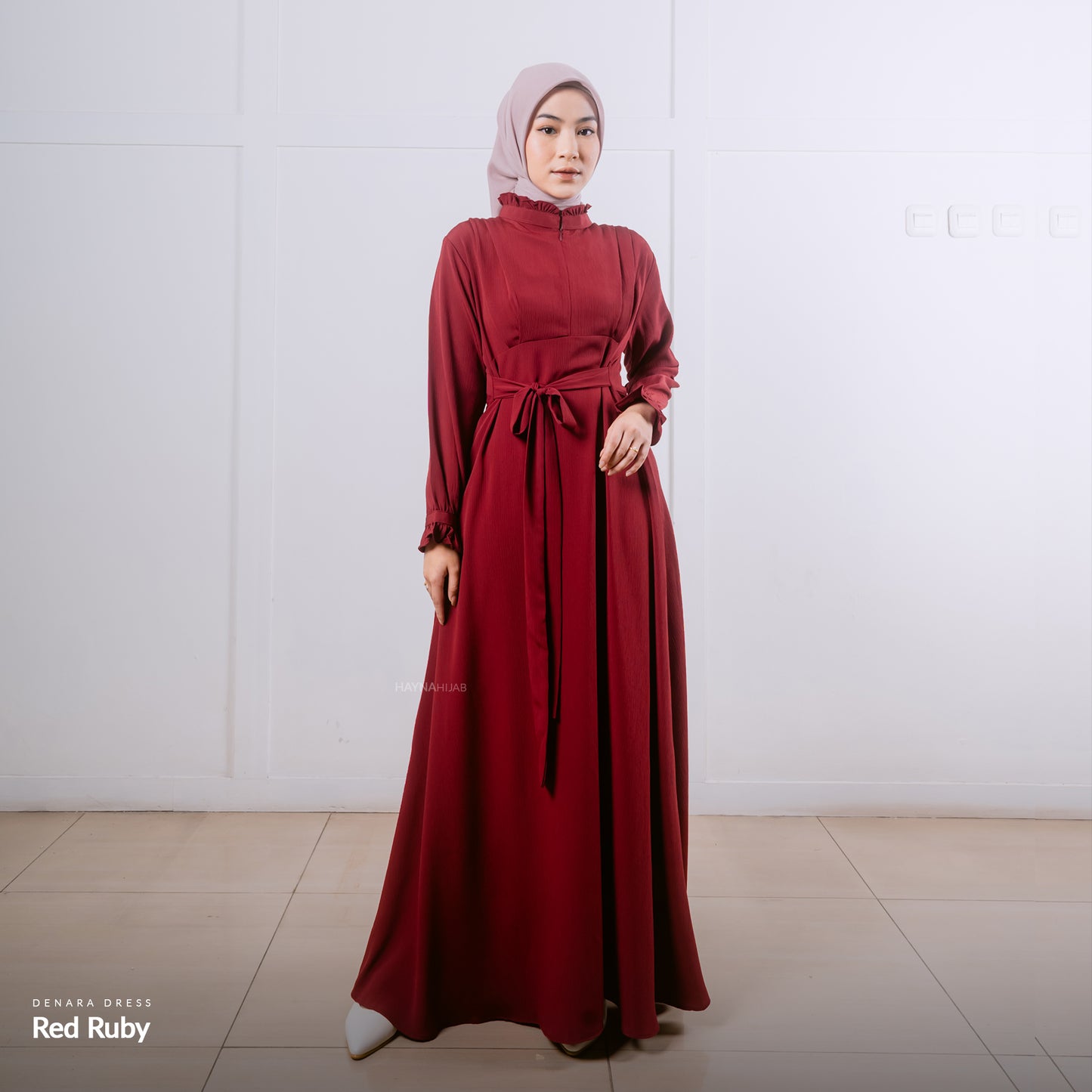 Denara Dress - Red Ruby