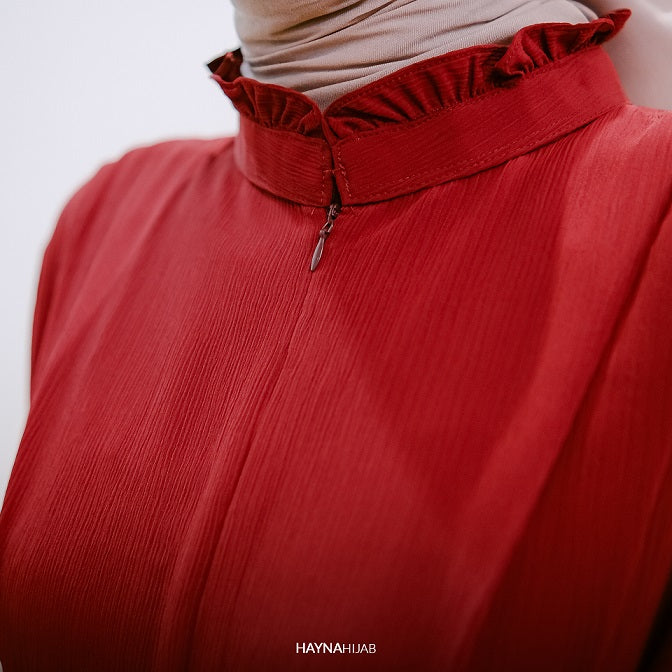 Denara Dress - Red Ruby