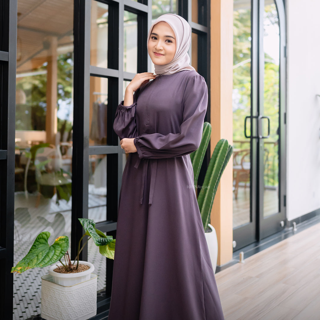 Slavia Dress - Italian Plum