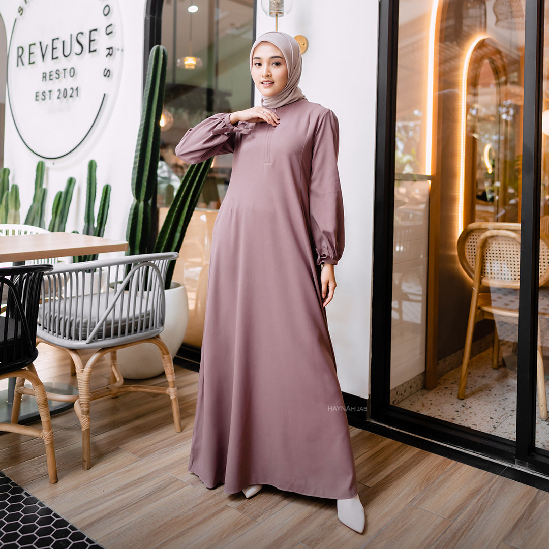 Slavia Dress - Rose Taupe