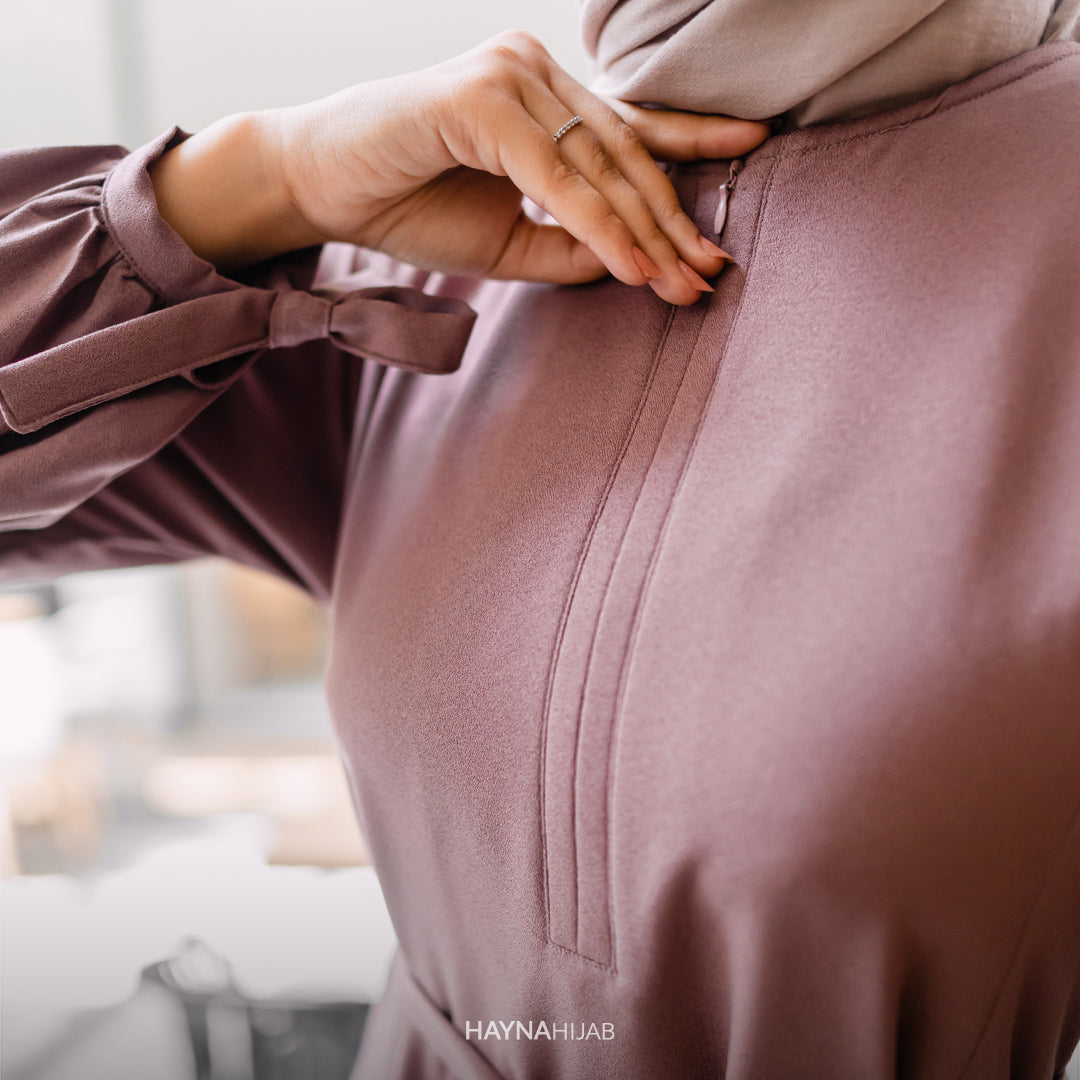 Slavia Dress - Rose Taupe