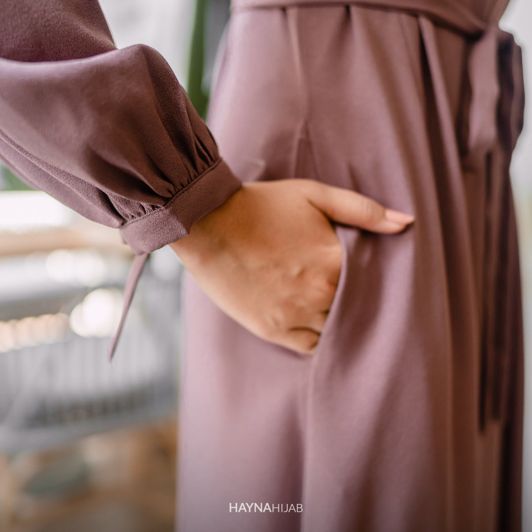 Slavia Dress - Rose Taupe
