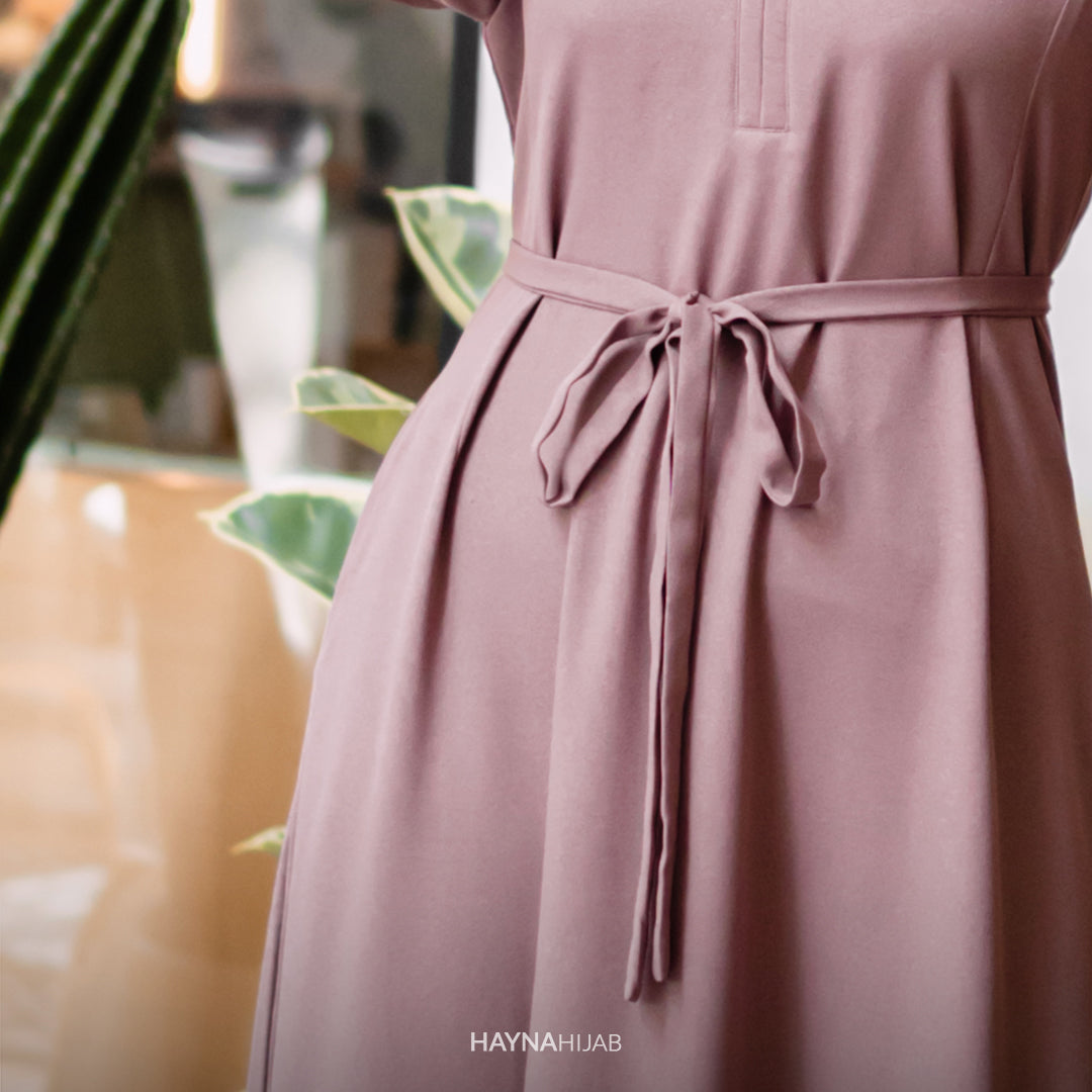 Slavia Dress - Rose Taupe