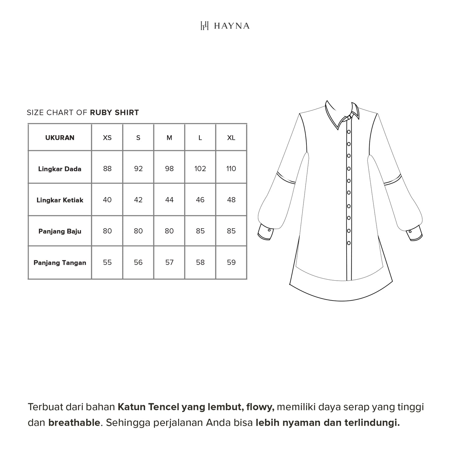 HAYNA Ruby Shirt - All Colors