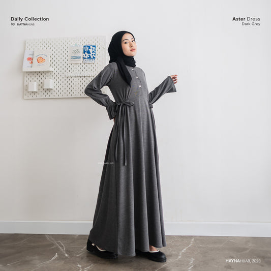 Aster Dress - Dark Grey