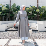 Freya Midi Dress - Grey