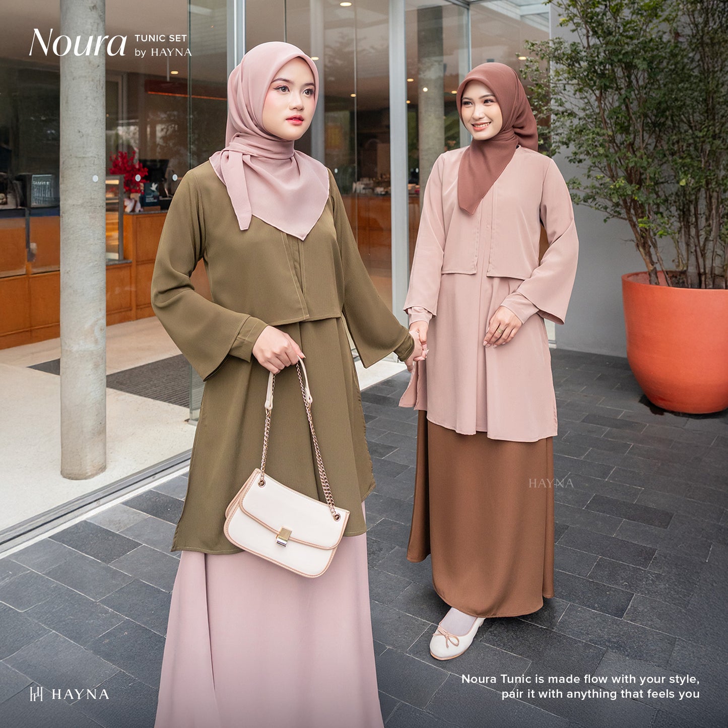 HAYNA Noura 2 in 1 Tunik Outer - All Colors