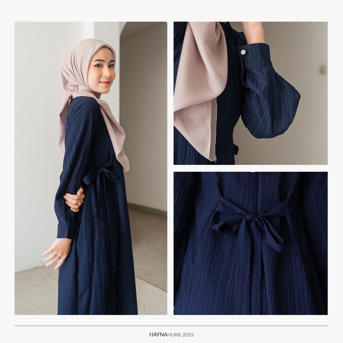 Gianna Midi Dress - Navy