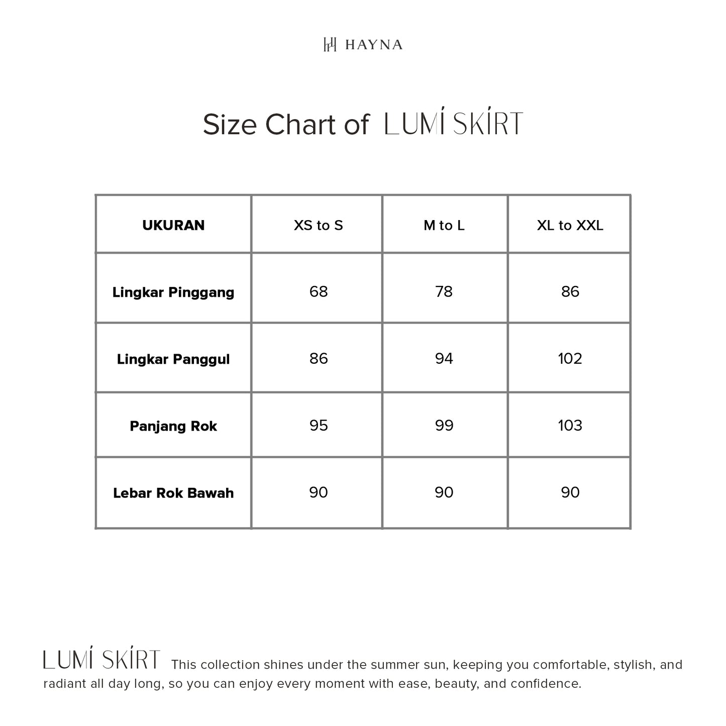 HAYNA Lumi Skirt - All Colors