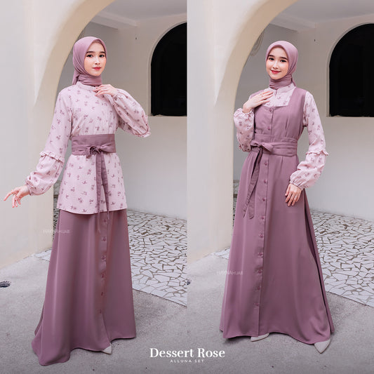 Alluna Dress - Dessert Rose