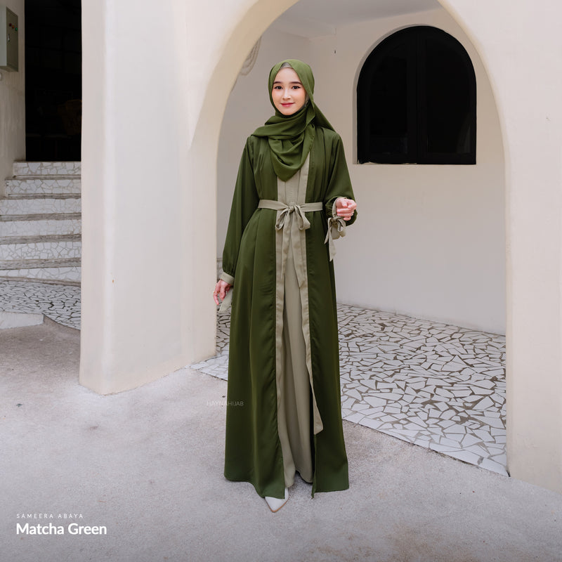 Sameera Abaya – Matcha Green