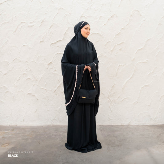 Naeema 3 in 1 Prayer Set - Black