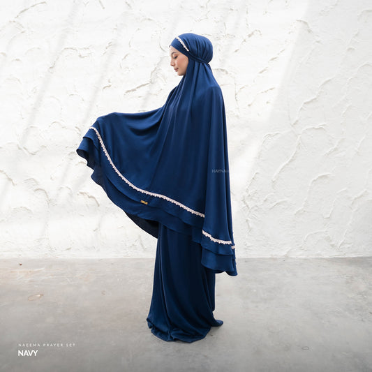 Naeema 3 in 1 Prayer Set - Navy