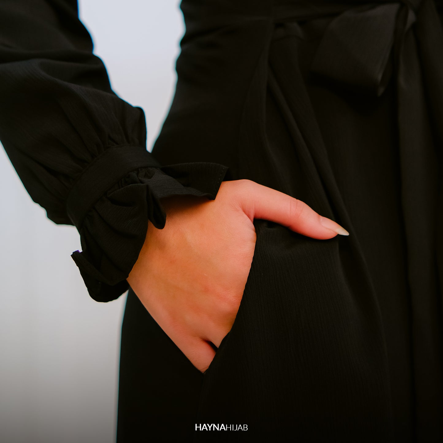 Denara Dress - Shine Black