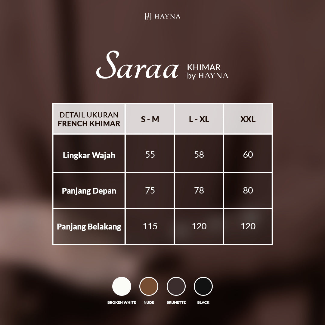HAYNA Saraa Abaya - All Colors